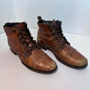 Bullboxer Brown Leather Boots Mens 11